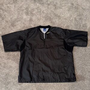 Mizuno Men Black Short Sleeve 1/4 Zip Pullover